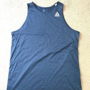 Reebok training tank top - L - Heathered Blue